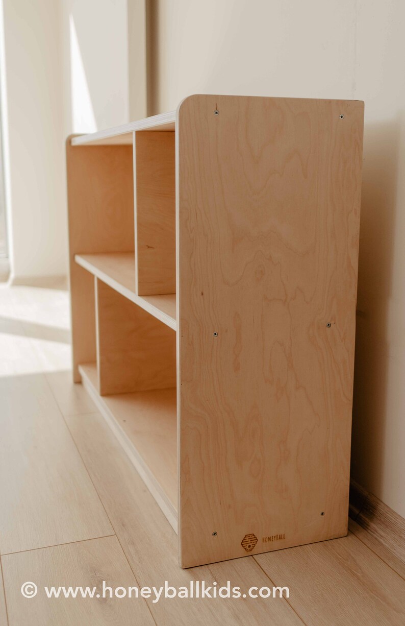 Montessori Open Shelf Unit Children Toy Shelf Etsy Canada