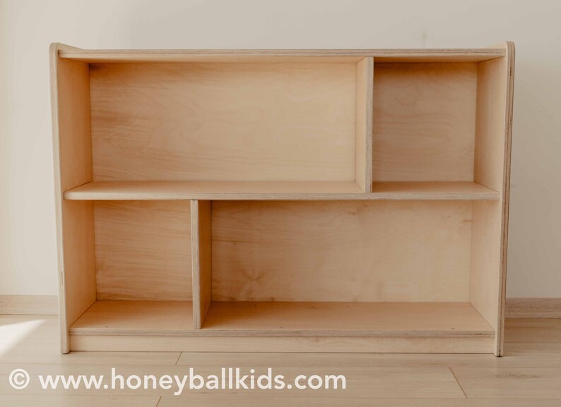 Montessori Open Shelf Unit Children Toy Shelf Etsy Canada