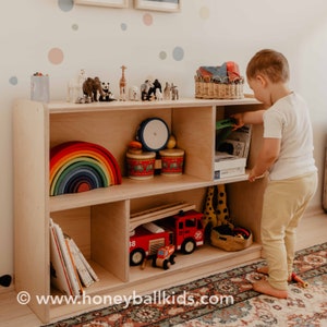 Montessori Open Shelf Unit- Children toy shelf