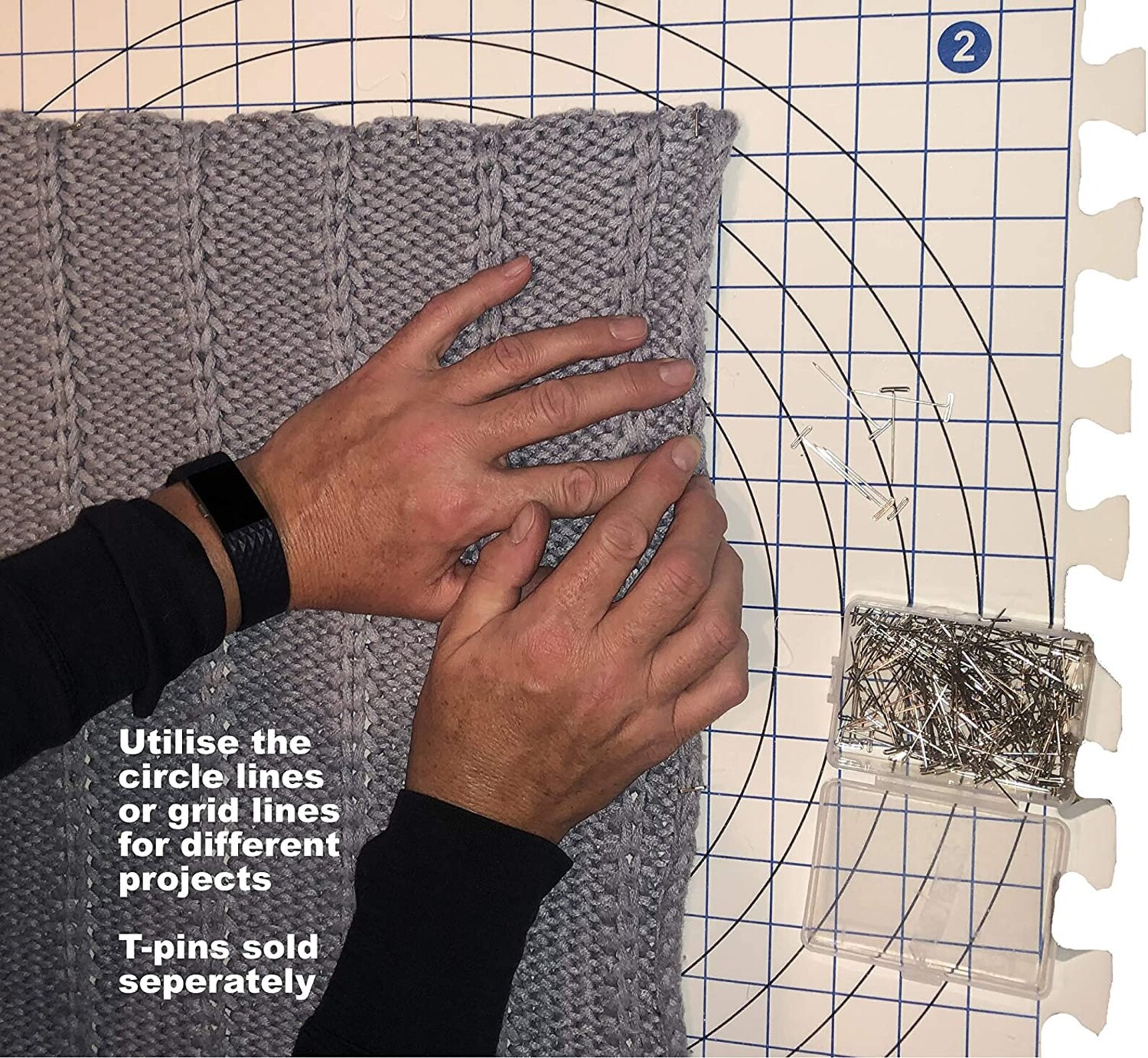 Eseno® 12 X 12 4pc Circle Blocking Mats for Etsy UK