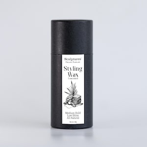 Unscented Hair Styling Wax — All-Natural Formula