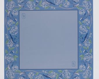 Mata do mahjonga Blue Hydrangea – ZAMÓW W PRZEDSPRZEDAŻY