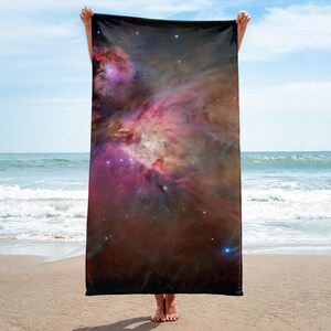 Cosmos - Galaxy - Space - Stars Beach Towel