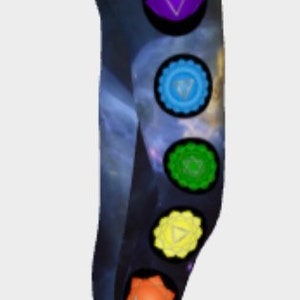 Chakra Leggings - Women’s Leggings - Festival Leggings - Yoga Pants - Universe - Galaxy - Stars - High Quality EcoPoly fiber