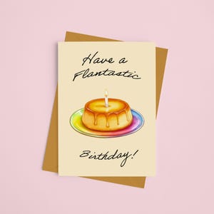 Tenha um cartão de aniversário fantástico - Feliz Cumpleanos - Cartão de trocadilho - Cartão Latinx - Cartão de aniversário divertido - Cartão de comida de sobremesa - Cartão de aniversário espanhol