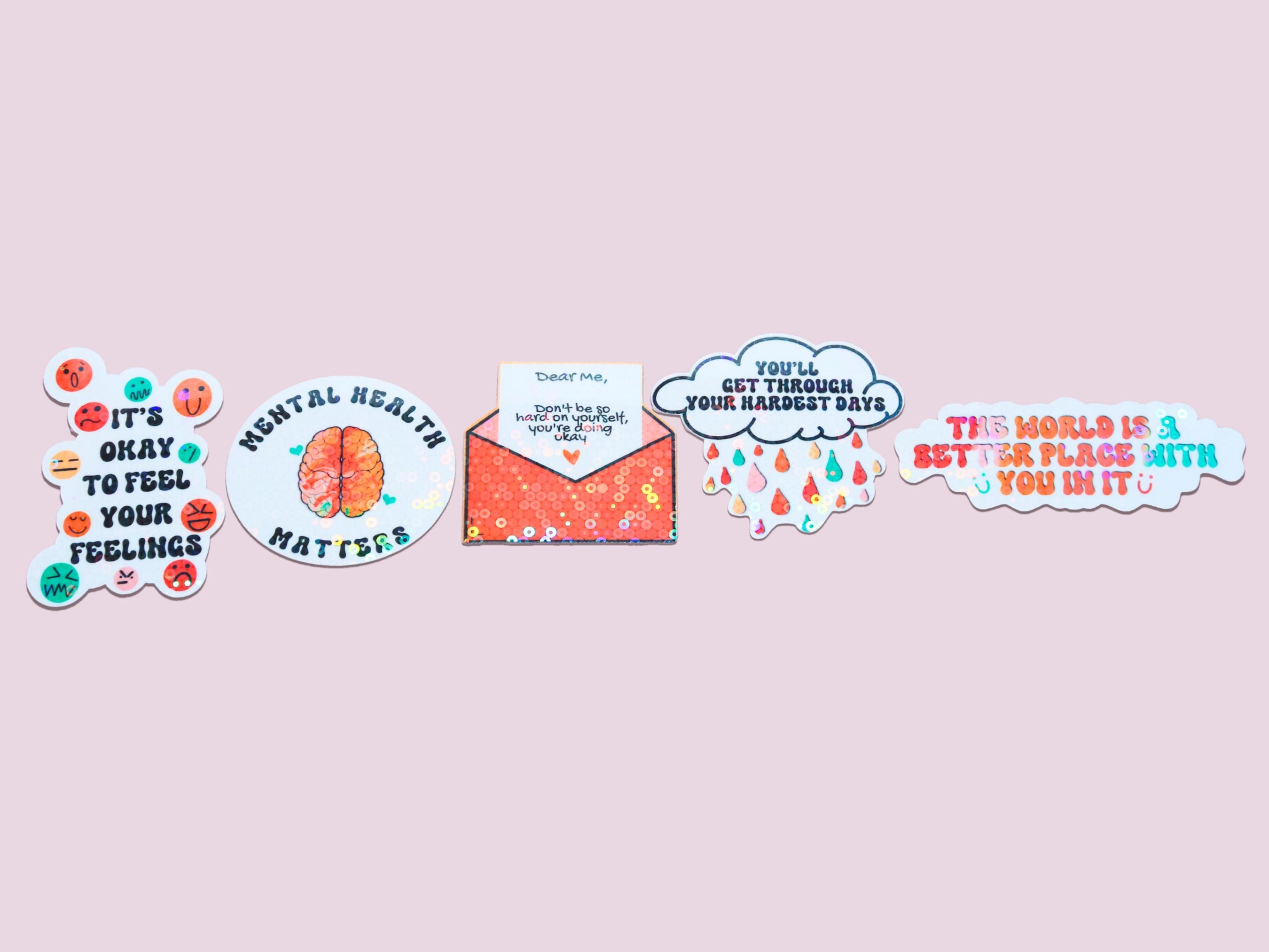 Mental Health Sticker Pack - Positivity Sticker - Feelings Sticker ...