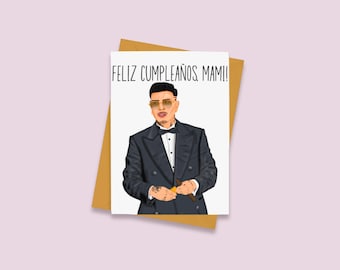 Lateinische Reggaeton Humpleaños Mami Karte - Lateinx - Lateinische Karte - Spanglish Karte - Spanisches Geburtstagsgeschenk - Feliz Cumple