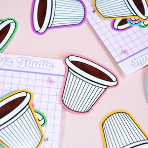 Colorful Cortadito Sticker Pack - Miami Sticker - 305 - Colada - Coffee Lover - Espresso