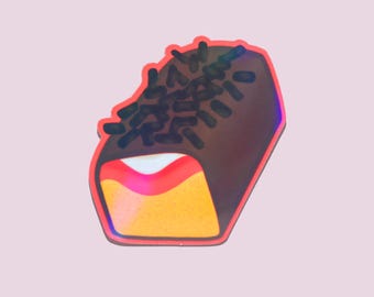 Gansito Sticker - Holographic Sticker - Latino - Spanish Vinyl - Mexican Snacks - Foodie Sticker - Mexican Art - Latino - Latinx