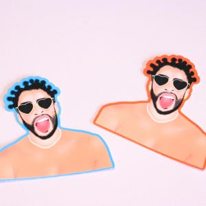 Bad Bunny Sticker - Benito - Kindle Sticker - Latinx - Planner - Decal Laptop Sticker - Water Bottle - Latina Sticker - Conejo Malo - UVST
