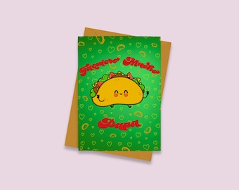 Taquiero Mucho Papa Card - Spanish Father's Day Card - Tarjeta Para Papa - Latinx Greeting Card