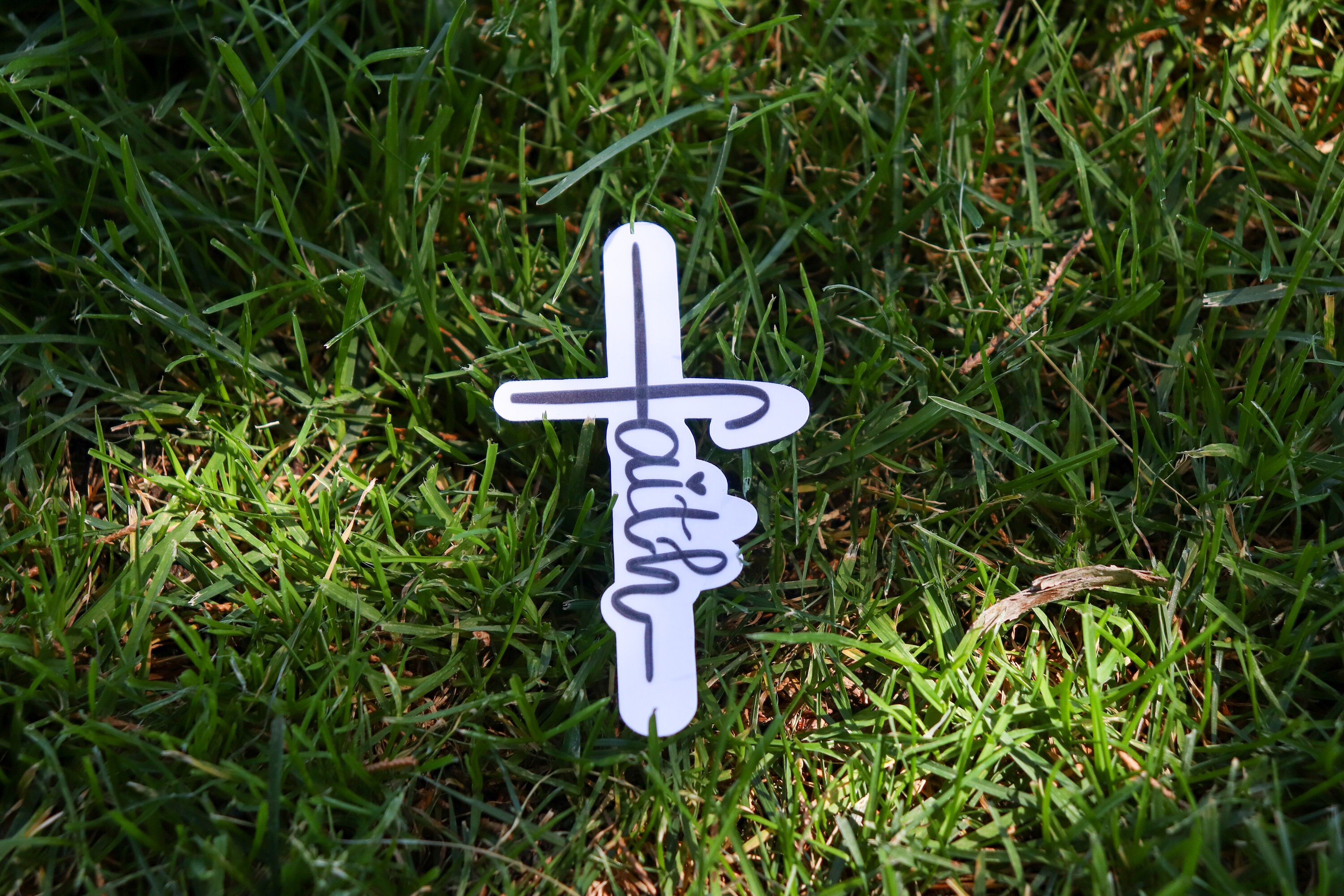 Faith Cross Vinyl Sticker Bible Sticker Journal Sticker Etsy
