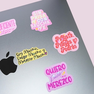 Spanish Affirmation Sticker Set - Holographic - Latina - Si Se Puede - Spanish Motivation - Dichos - Fuerte image 5