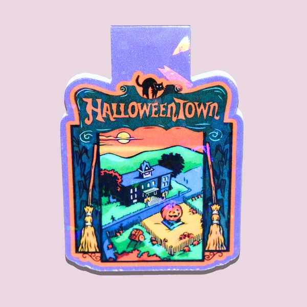 Halloween Magnetic Bookmark - Spooky Season - Halloween Movie - 90s Nostalgia - Pumpkins - Witch - Fall - Cozy Vibe