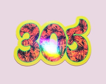 Der 305 - Latein Miami - Made In Dade - Stadt Aufkleber - Miami Travel - Miami Kultur - Miami Packe - Miami Love - Vibes - Dale - Calle Ocho