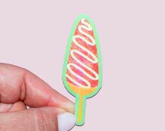 Elote Holographic Sticker - Latina Sticker - Latinx - Spanish Vinyl - Mexican Foodies - Mexican Snacks - Foodie Decal - Kindle Sticker