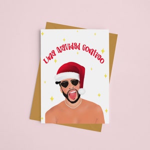 Karta Bad Bunny Una Navidad Contigo - hiszpańskie święta Bożego Narodzenia