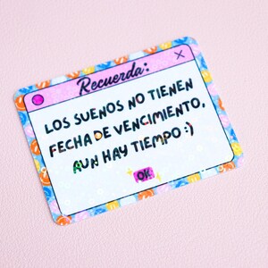 Recuerda : Sticker Aun Hay Tiempo - Affirmation espagnole - Motivation espagnole - Latina Poderosa - Sticker Amour de soi espagnol - Culture espagnole