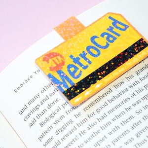 NYC Metro Karte Lesezeichen - Magnetisch - New Yorker - Big Apple BM - Holographisch - New York - I Love New York - U-Bahn - Geschenke für Buchliebhaber - NYC