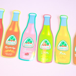 Jarritos Stickers- Mexican Sticker - Spanish Vinyl Sticker - Hispanic Sticker - Latina Sticker - Mexican Snacks - Mexican Art - Holographic
