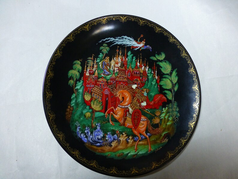 Tianex Russian Collector Plate 1988 Bradex No 60-V25-1.1-7-12 Dia.