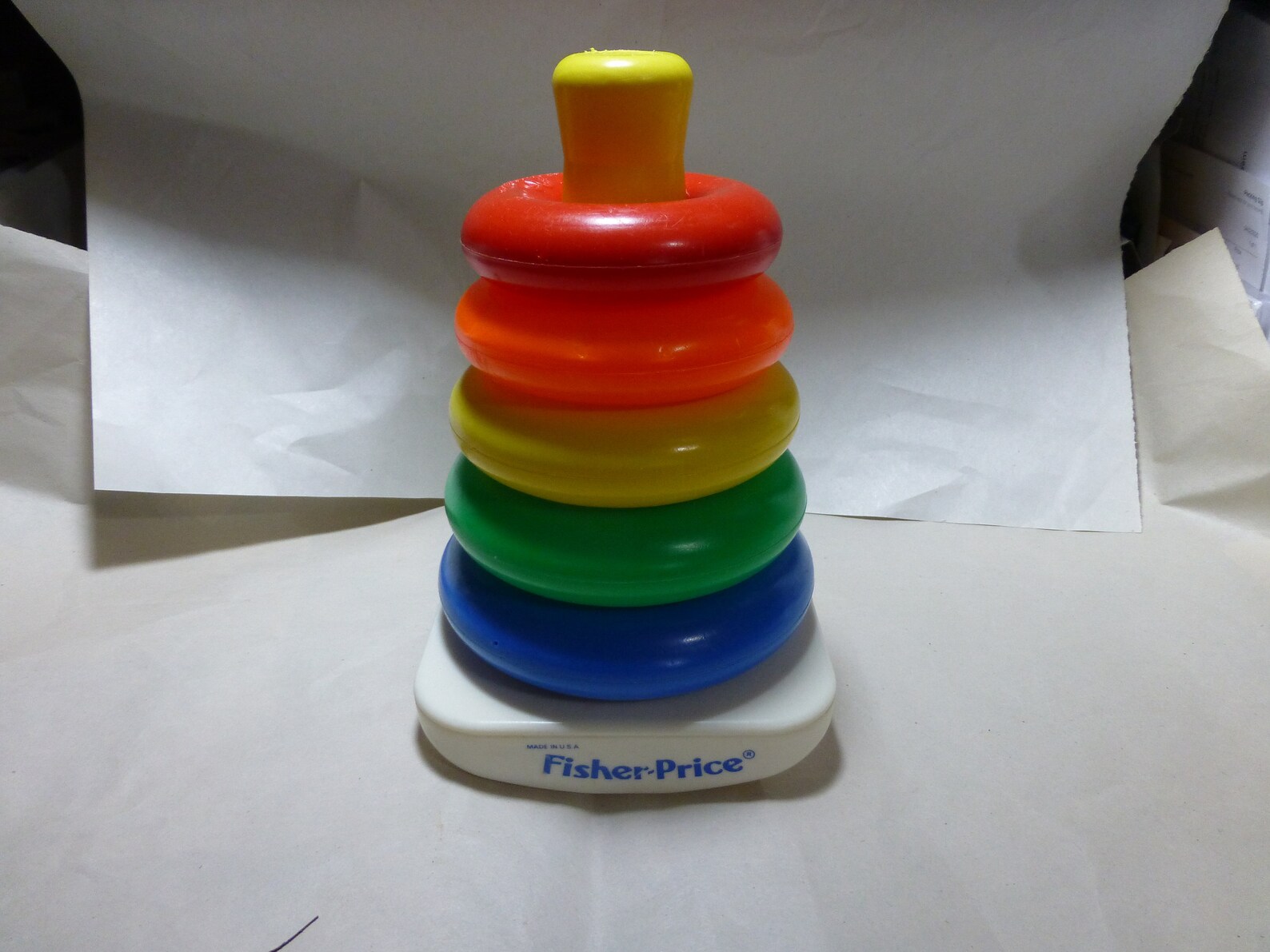 Vintage Fisher Price 5 Stacking Rings Childs Toy 1050 627 Etsy