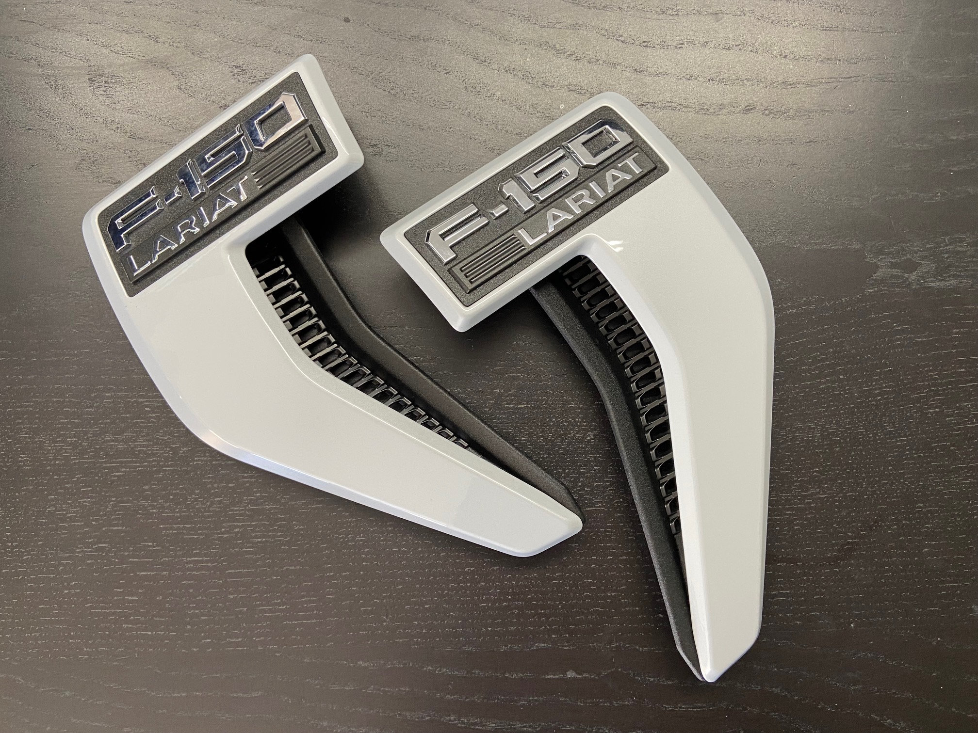 2pcs OEM F150 STX Emblems Fender Badges 3D for F-150 STX Black Genuine New