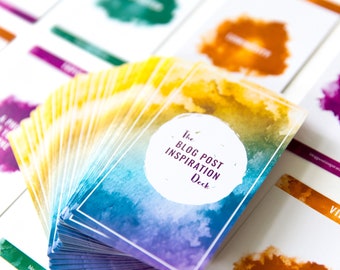 The Blog Post Inspiration Deck: A Card Deck with Prompts for Writing, Blogging, Social Media