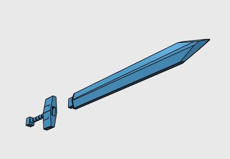 Rectangle Sword Gouf Heat Sword (scale: 1/144 or 1/100) - Etsy