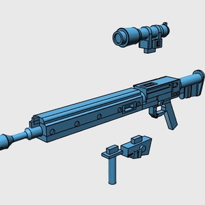 Prototype Beam Rifle 2.0 or 1.0 (Scale: 1/144 or 1/100) * Interchangeable  parts available!*