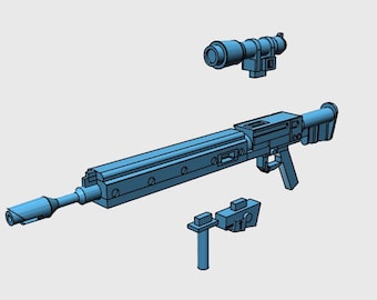Prototype Beam Rifle 2.0 or 1.0 (Scale: 1/144 or 1/100) * Interchangeable  parts available!*