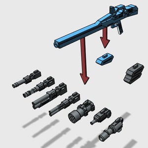 GM-III Sniper Rifle support type Version 2.0 (Scale: 1/144 or 1/100)