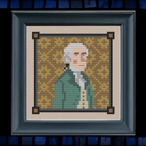 Alexander Hamilton Cross Stitch Pattern: History Mini No. 5 (PDF Pattern)