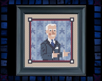 History Minis No. 9 - Joe Biden Cross Stitch - Cross Stitch PDF Pattern - History Cross Stitch - Election Cross Stitch