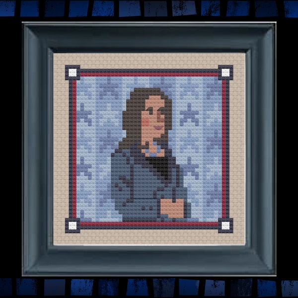 History Minis No. 10 - Kamala Harris Cross Stitch - Cross Stitch PDF Pattern - History Cross Stitch - Election Cross Stitch