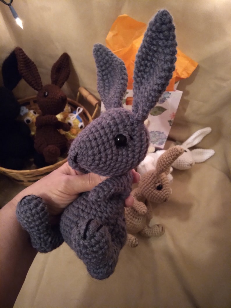 Bunny Crochet Pattern, Amigurumi pattern, Adorable Realistic Bunny Doll Crochet Pattern, PDf Tutorial image 7