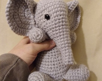 Elephant Crochet Pattern, Amigurumi Pattern, Elephant Doll Crochet Pattern PDF Tutorial, Huggable Elephant Crochet Pattern