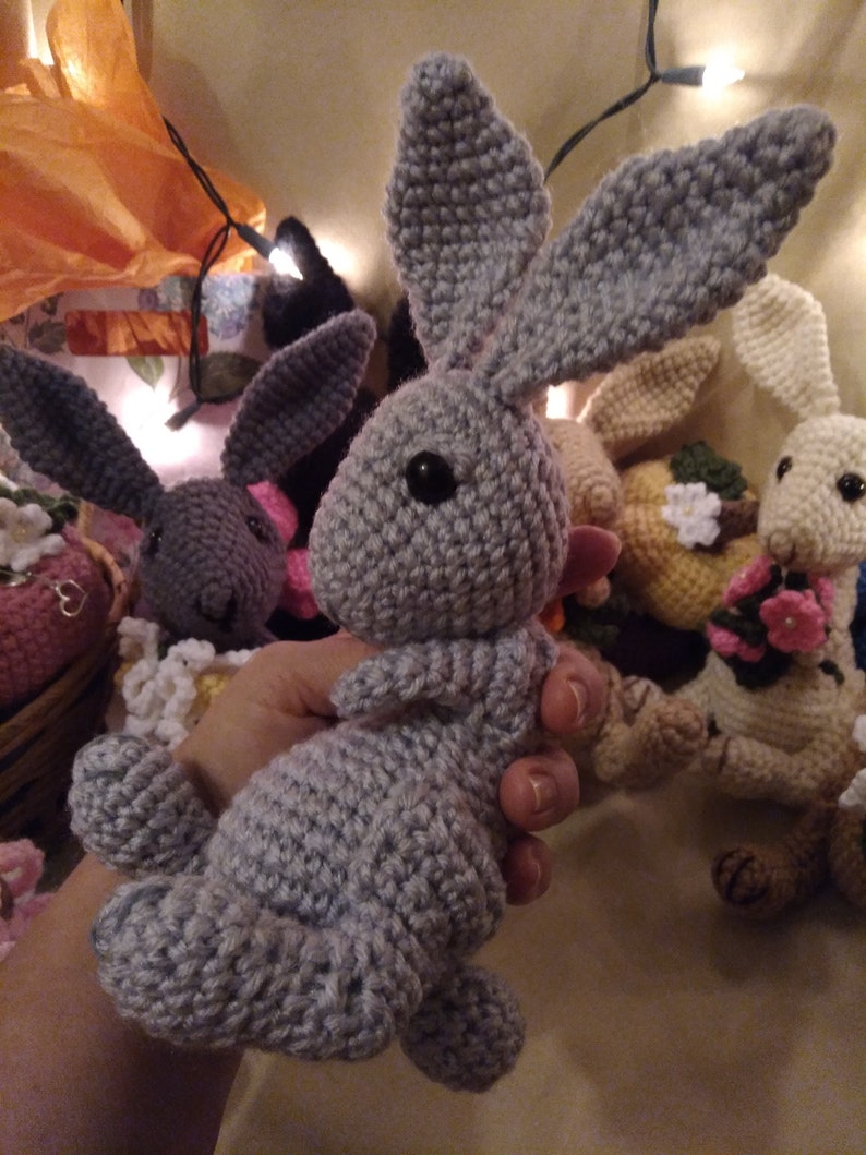 Bunny Crochet Pattern, Amigurumi pattern, Adorable Realistic Bunny Doll Crochet Pattern, PDf Tutorial image 5
