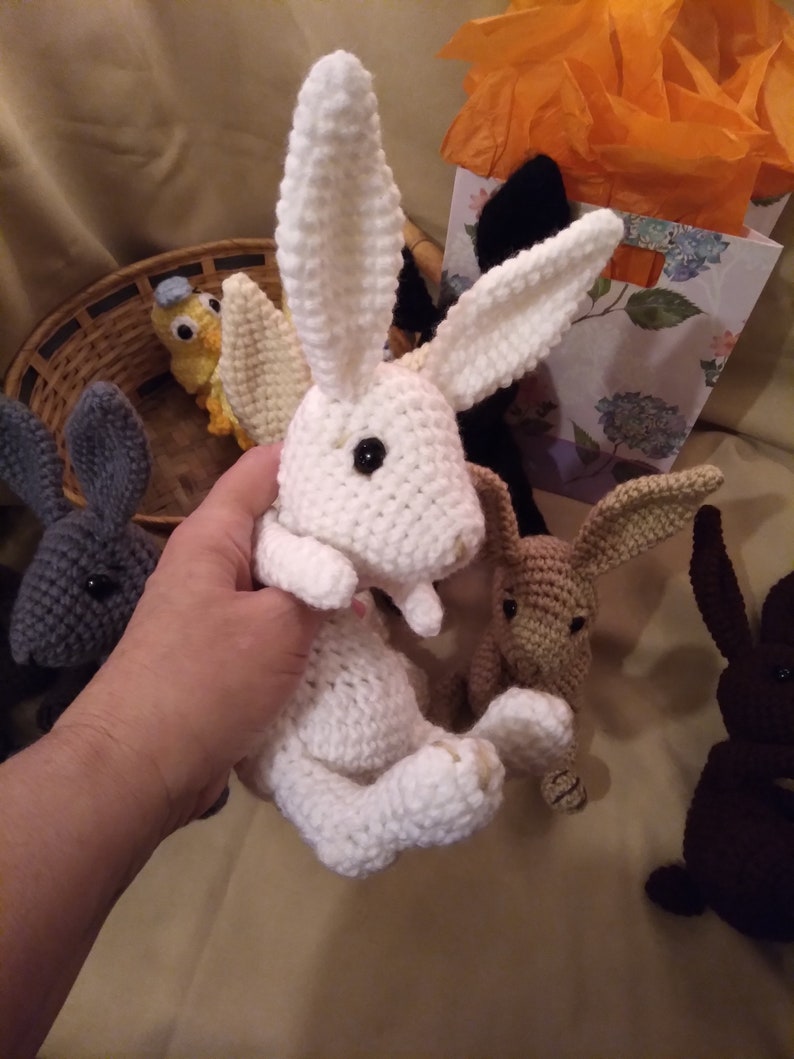 Bunny Crochet Pattern, Amigurumi pattern, Adorable Realistic Bunny Doll Crochet Pattern, PDf Tutorial image 2