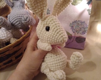 Modèle de crochet de lapin, modèle Amigurumi, modèle de crochet de poupée de lapin réaliste adorable, tutoriel PDf