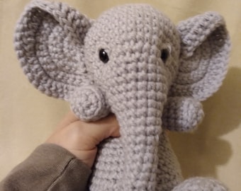 Elephant Crochet Pattern, Amigurumi Pattern, Elephant Doll Crochet Pattern PDF Tutorial, Huggable Elephant Crochet Pattern