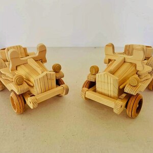 ヴィンテージ木製おもちゃの車 | 木製車モデル | 木製おもちゃのトラック | 木製モンテッソーリおもちゃ ヴィンテージ木製車 子供へのギフト | 木製車両