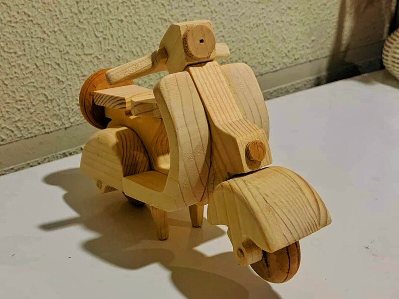 Wooden Motorbike for Kids Wooden Motorcycle Bike Toy Wooden Gift for