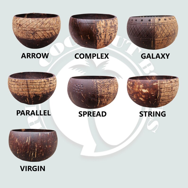 Large Coconut Bowls and Spoons Handmade Coconut Bowls Set Etsy