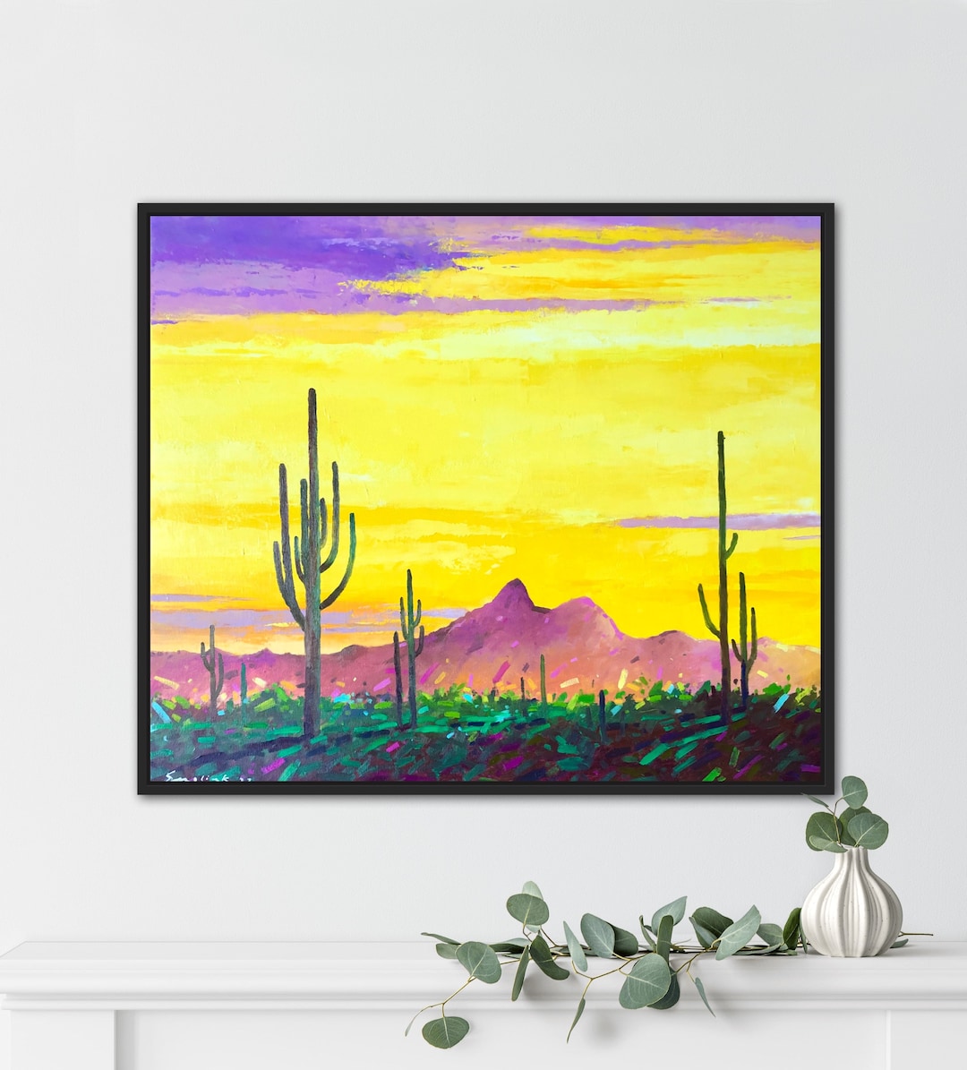 sonora-desert-sunset-oil-painting-arizona-cactus-landscape-wall-art