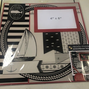 TRAVEL Theme Ready Made Page, SAILING Theme Finished Page