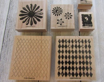 LOOKS LIKE SPRING Stamp Set, Stampin' Up! 6 piece set, Unused, Paper/Cardcrafting stamps, Scrapbooking stamps, fabric stamps