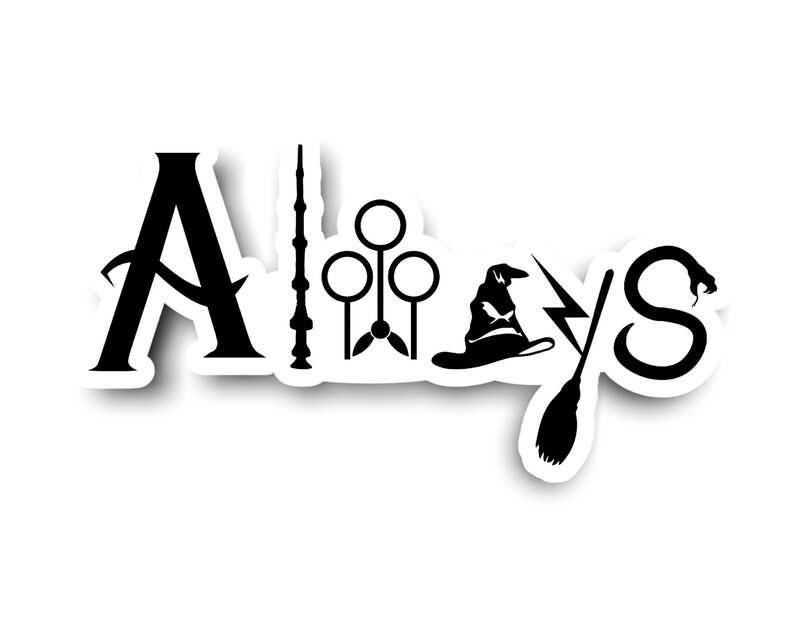Always Harry Potter Sticker Harry Potter Stickers And Decals Etsy