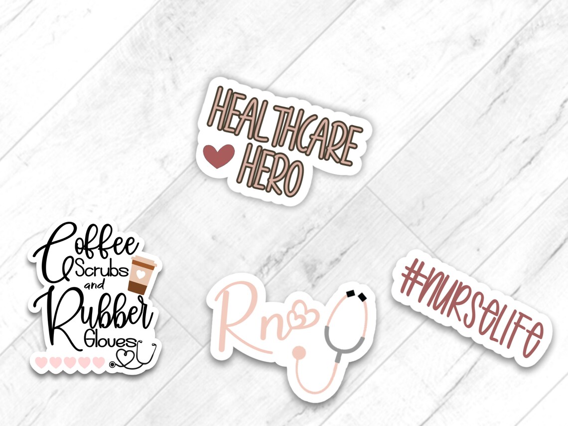 Nurse Sticker Bundle Popular Stickers For Nurses Nurses Gifts Etsy