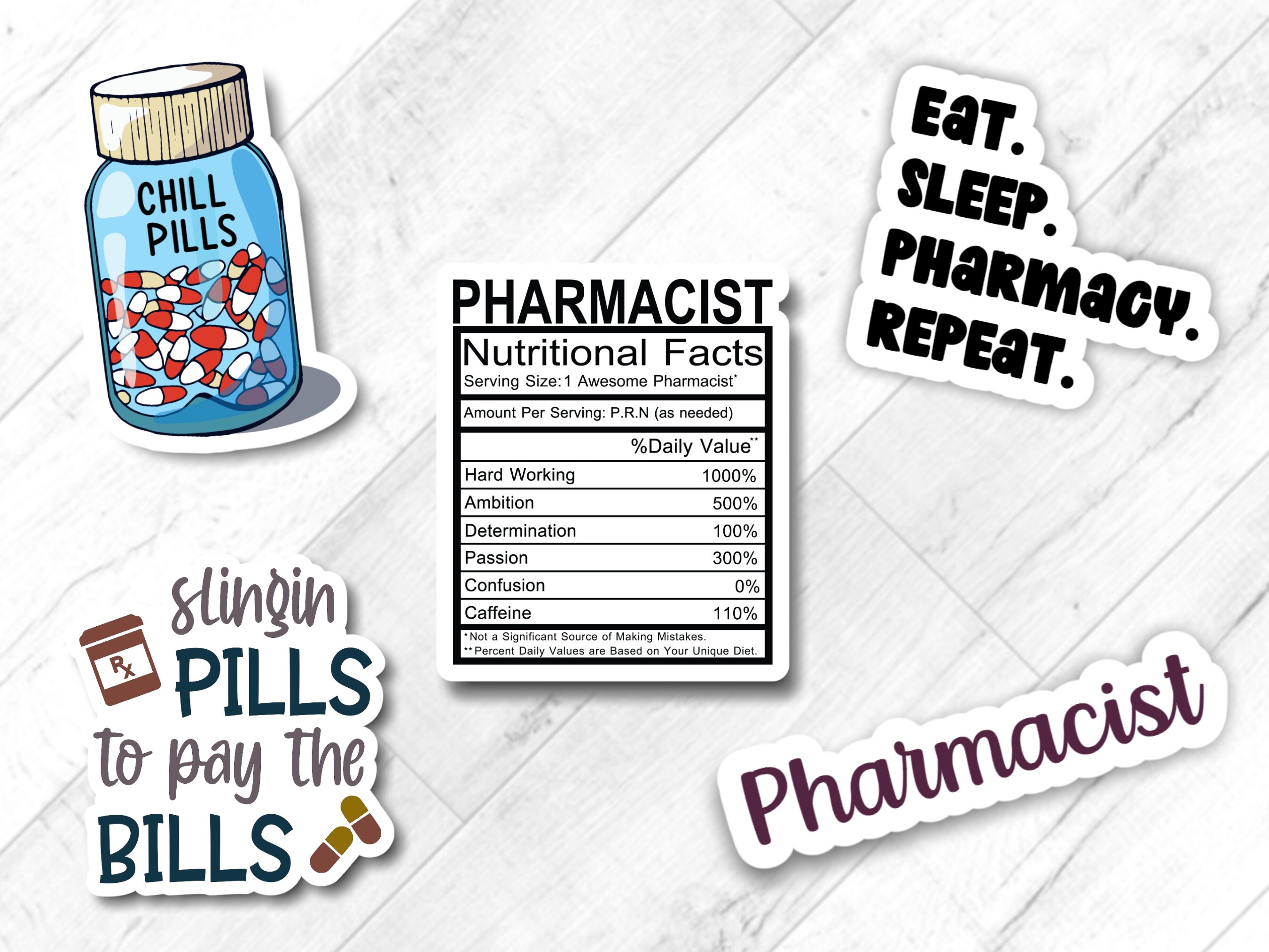 Slinging Pills To Pay The Bills Sticker Pharmacist Decals Etsy